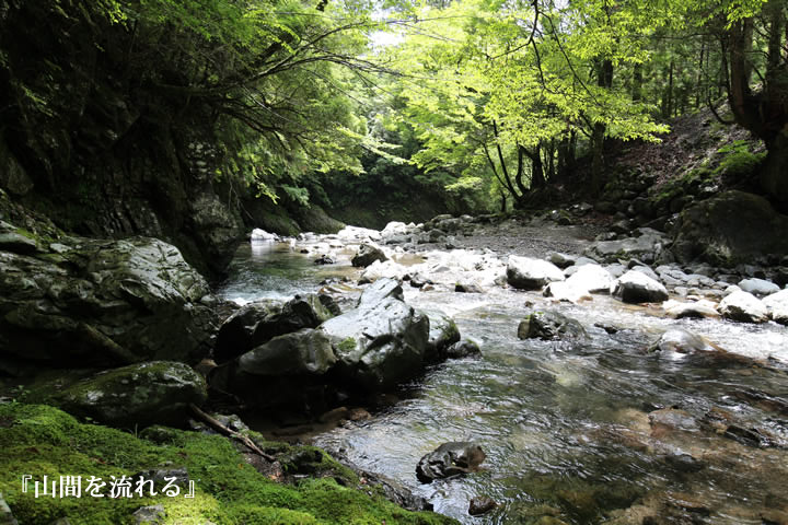 『山間を流れる』